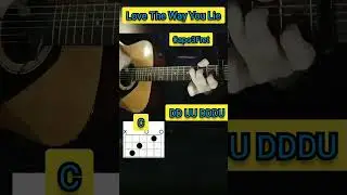 Guitar Tutorial - Love The Way You Lie - Eminem - Lesson #tab #guitar #shorts