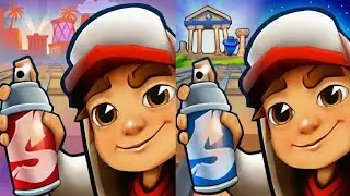 Subway Surfers: HOLLYWOOD 2026 🆚 GREECE 2025 Map Comparison Gameplay!