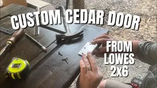 Cedar Door Build Install