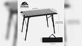 #KRC CAMP Camping Folding Removable IGT Wood Table Lightweight Camp BBQ Grill Table Outdoor Picnic