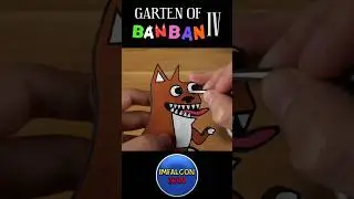 CREATING KITTYSAURUS 2D with clay/paint #shorts #gartenofbanban4 #gartenofbanban #viral #banban