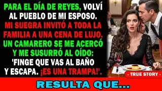 En Reyes👑 Mi Suegra Dio Una Cena De Lujo🍽️ Un Camarero Susurró😱 