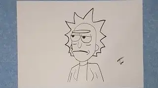 RICK SANCHEZ animation character drawing design