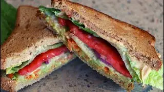 Easy Gluten Free Veggie Sandwich-No Oil