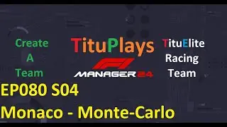F1 Manager 24 Hard-Hard | HARDEST challenge - Create a Team | TituElite Racing | EP080 S04 Monaco