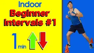 Beginners indoor Interval Training #1 in REAL TIME