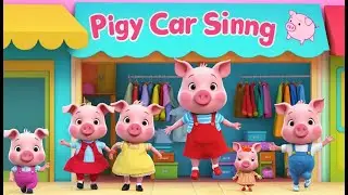 Piggy Opens a Cloth Shop | Fun Fashion Store Kids Nursery Rhyme Animation