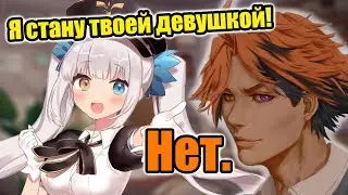 【RUS SUB】Кагура Меа проходит опрос, сможет ли она стать девушкой Роберу【Holostars / Yukoku Roberu】