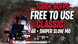 Free to use slow mo Classic Clips Ar + sniper || Pubg mobile free to use clips || 1080p 60 fps