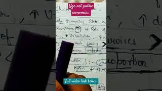 #shorts #ugc net public economics # revision made easy #ugc net #reexam #subscribe