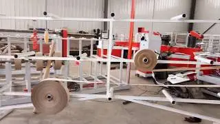Spiral paper tube/paper core making machine testing run