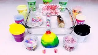 MIXING RANDOM THINGS INTO STORE BOUGHT SLIME | RELAXING SATISFYING SLIME