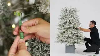 HZ028_ 6042485 7.5ft Snowy Colorado Pine/Pott (U Tree) assembly video