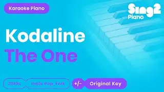 Kodaline - The One (Karaoke Piano)