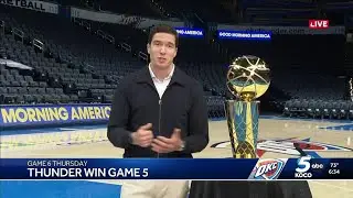 ABC News' Will Reeve joins KOCO 5 in Paycom Center after Thunder's Game 5 win