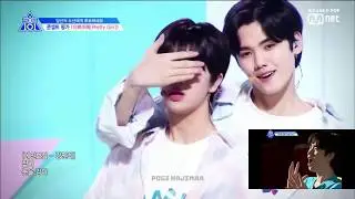[Produce X 101] Their own reactions for Pretty Girl (이뻐이뻐) performance