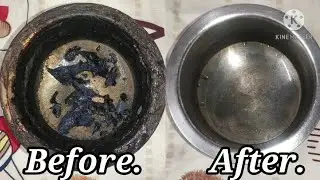 How to clean burnt vessel#quick#easy#simple method