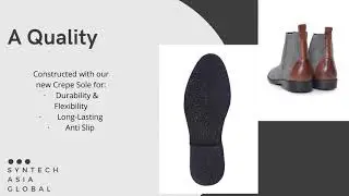 CHELSEA BOOTS CAP TOE - SUEDE GREY WITH BROWN CAP (CREPE SOLE)