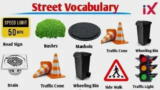 Street Vocabulary सड़क पर दिखने वाले Sign के नाम जाने English Name | Roads Side Symbol Name 