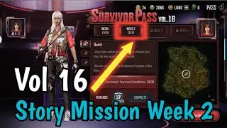 Story Missions Week 2 New State Mobile Survivor Pass Vol 16 All Missions Complete
