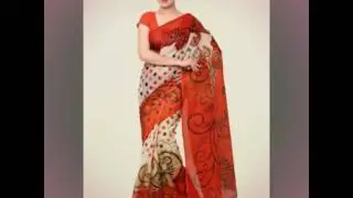 Shonaya Orange & Beige Colour Saree