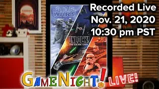 Star Wars Unlock - BGG@HOME GameNight LIVE!!