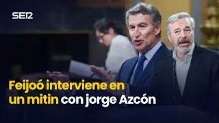 Feijóo interviene en un mitin con Jorge Azcón (04/02/2026)