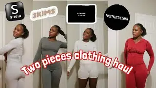 TWO PIECES TRY ON CLOTHING HUAL | shein, plt, skims , iamgia || #trending #clothinghaul #explore