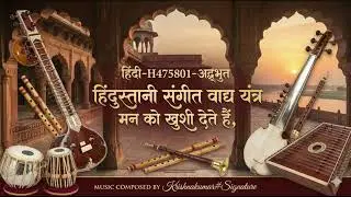 हिंदी-H475801-अद्भुत हिंदुस्तानी संगीत वाद्य यंत्र मन को खुशी देते हैं