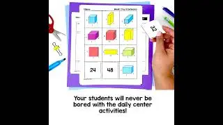 Teaching 5th Grade Volume Activities Worksheets and Lessons - Guided Math Unit 13