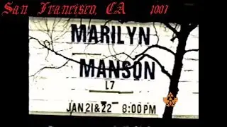 MARILYN MANSON  - The Warfield - San Francisco, CA - Jan 22 1997