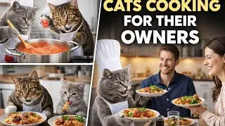 Amazing Cats Cook Delicious Food for Humans | Cute & Funny Cat Video #CatsCooking#FunnyCats#CuteCats