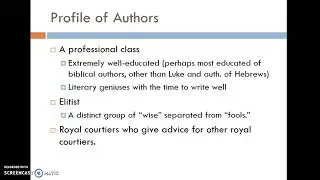 Wisdom Literature