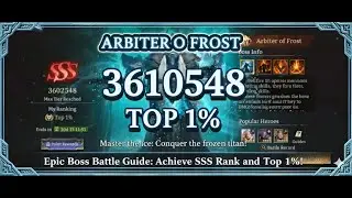 Immortal Codex Arbiter Of Frost Top 1% 3.6 Million Score