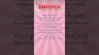 Summer health care tips☀️#speechandlanguagetherapist #health #skincare #speechdelay #slp #healthy