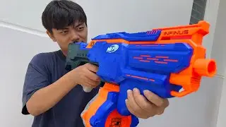 NERF SUPER GUN BATTLE - COMEDY VIDEO