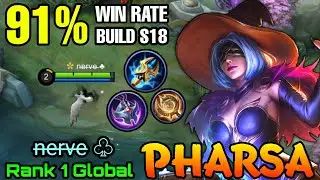 91% Current Win Rate Build!! Pharsa Enchanting Witch - Top 1 Global Pharsa by n̶e̶r̶v̶e̶ &clubs; -  MLBB