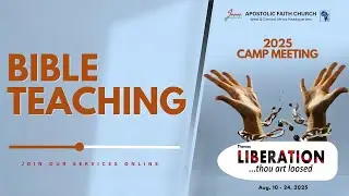 CONVENTION ANNUELLE 2025 ENSEIGNEMENT BIBLIQUE 14 - 08 - 2025.  Foi Apostolique AOC.