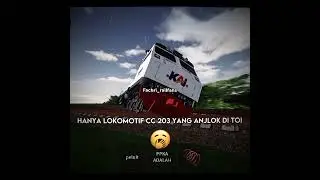 Hanya lokomotif CC 203 yang anjlok di toi💀