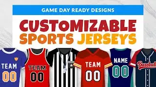 DIY Team Jerseys with Free SVG Editor | Personalize Names & Numbers