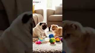 Cute Cat & Dog Best Friends #16 #cute #mypug #relaxing #pug #puppy #speakpug #pets #cat