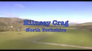 Kilnsey Crag, North Yorkshire aerial view in 4K video