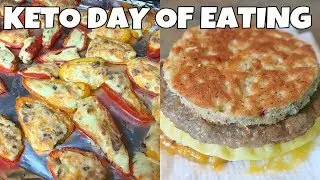 KETO FULL DAY OF EATING | CROCKPOT RIBS AND STUFFED MINI PEPPERS