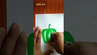 Easy capsicum drawing... #shorts #drawing