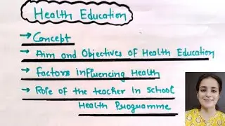 Health Education Concept,Aim, Objectives, Factors influencing Health