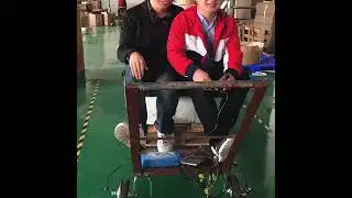 low speed 200kg high torque 8 inch geared hub motor with off road tire for electric wheelbarrow