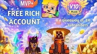 Blockman Go VIP 10 Account Giveaway #2 🎁 | Free VIP Accounts | Goal 1K Subscribers 🚀