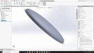 how to create dishhead in solidworks