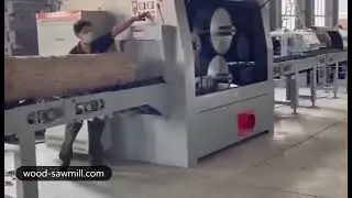 Heavy Duty Large Log Multi Blade Rip Saw Machine Working Video