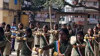 Independence Day celebration at Malasandra Government School. T. Dasarahalli.